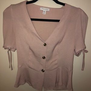 Top shop light pink shirt size 4